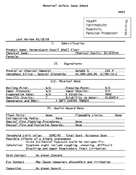 Diatomaceous Earth MSDS